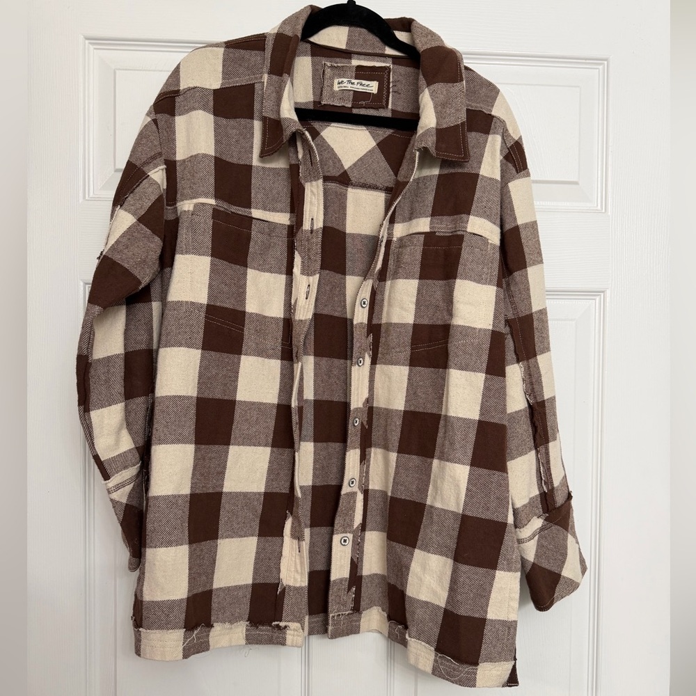 Free People We The Free So Long Summer Plaid Top | Size XS